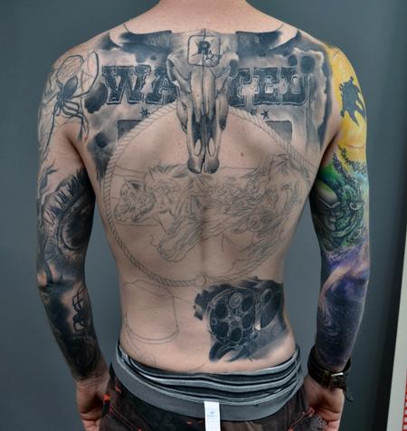 Tattoos - In-Progress Red Dead Undead Nightmare Backpiece - 139947